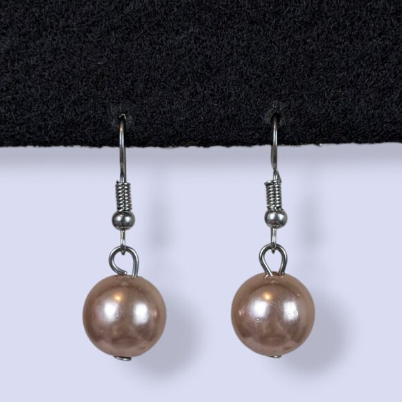 Pink Faux Pearl & Chain Demi Parure - Picture 6 of 8